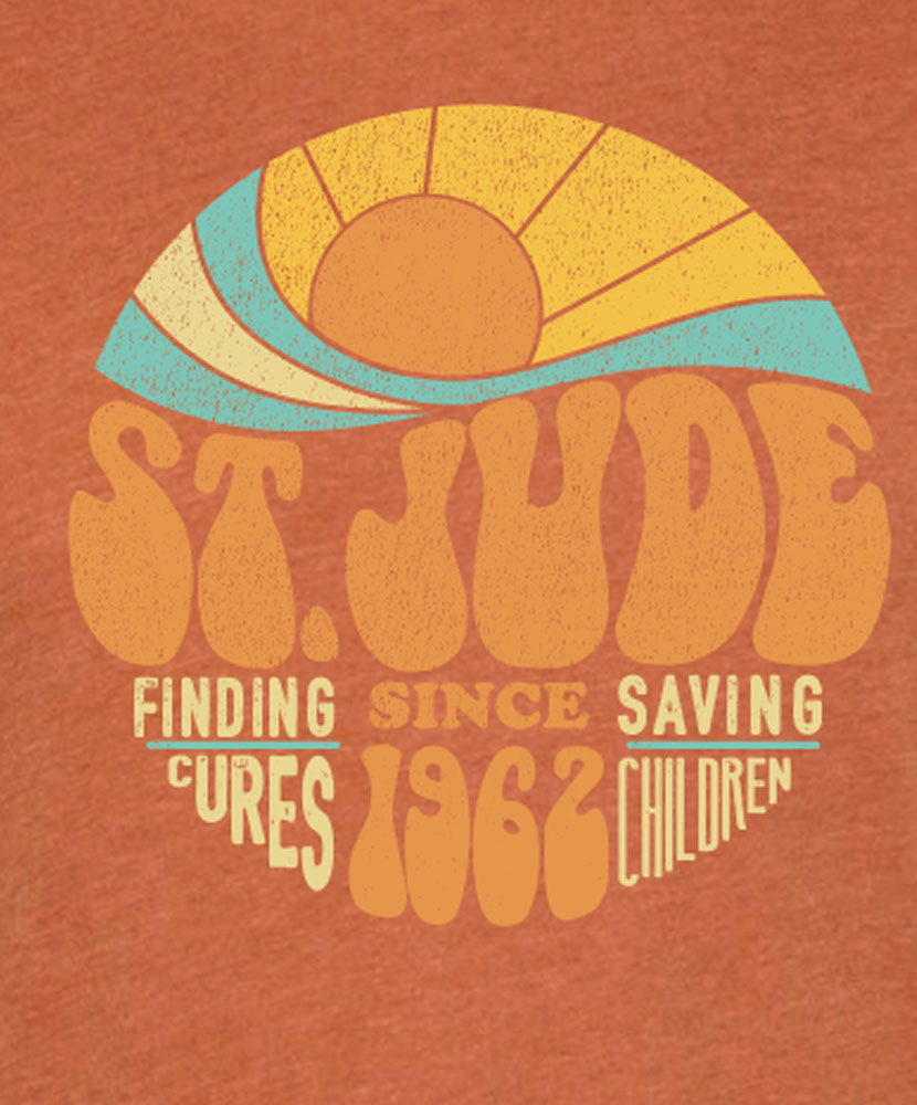 Groovy Sunset Finding Cures T-Shirt